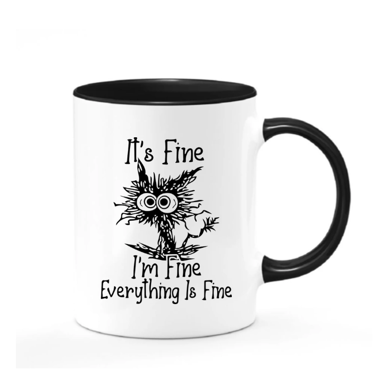 Simpli Mugs I'm Fine Everything is Fine Mug