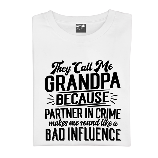 Simpli Must Have tshirt Grandpa Bad Influence Tshirt