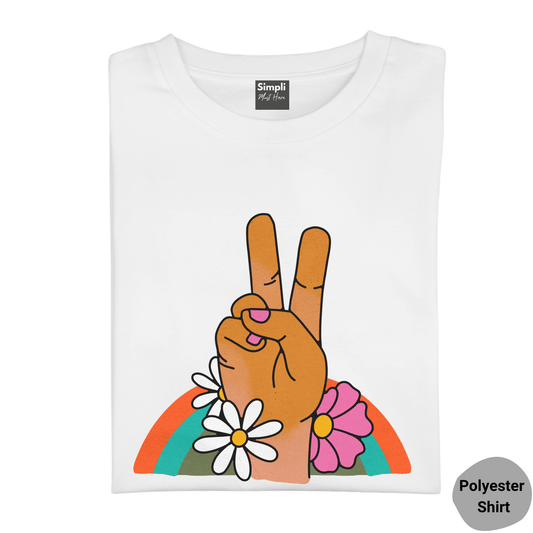 Simpli Shirts Peace & Rainbows Tshirt