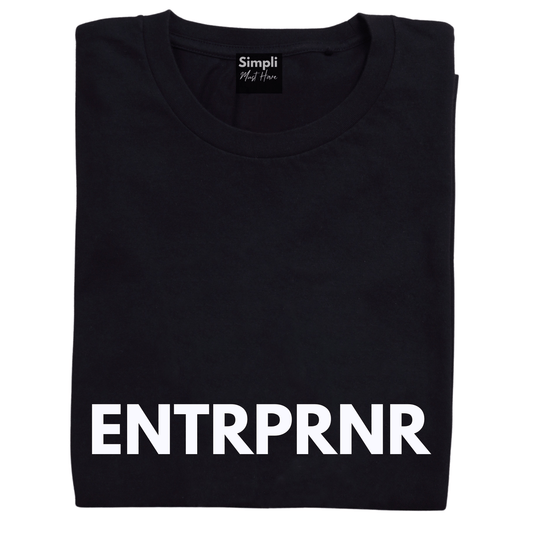 Simpli Shirts S 10 / Black ENTRPRNR Tshirt