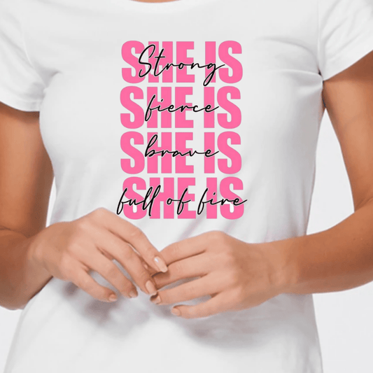 Simpli Shirts She is Strong Tee