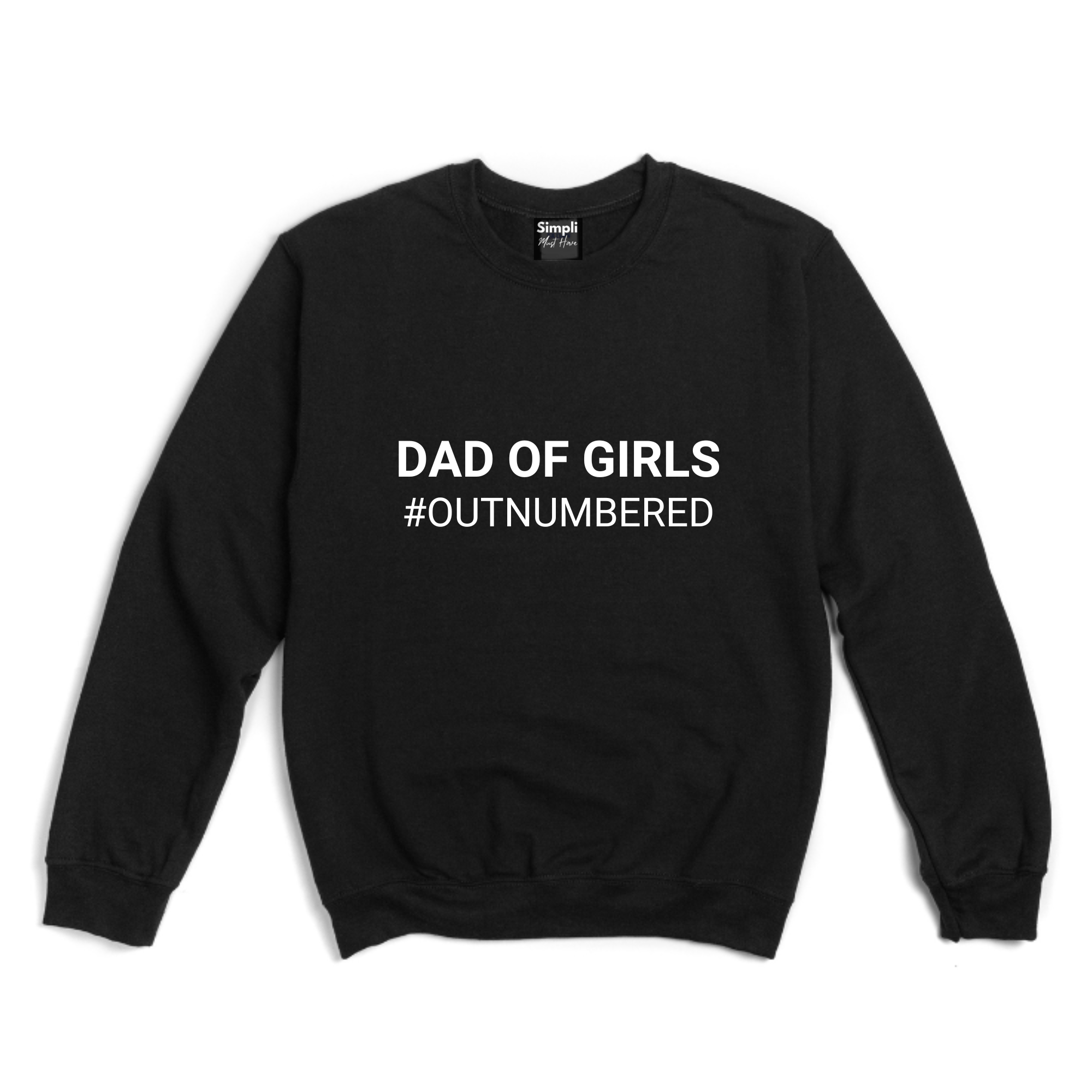 Simpli Sweatshirt S / Black Dad of Girls Jumper