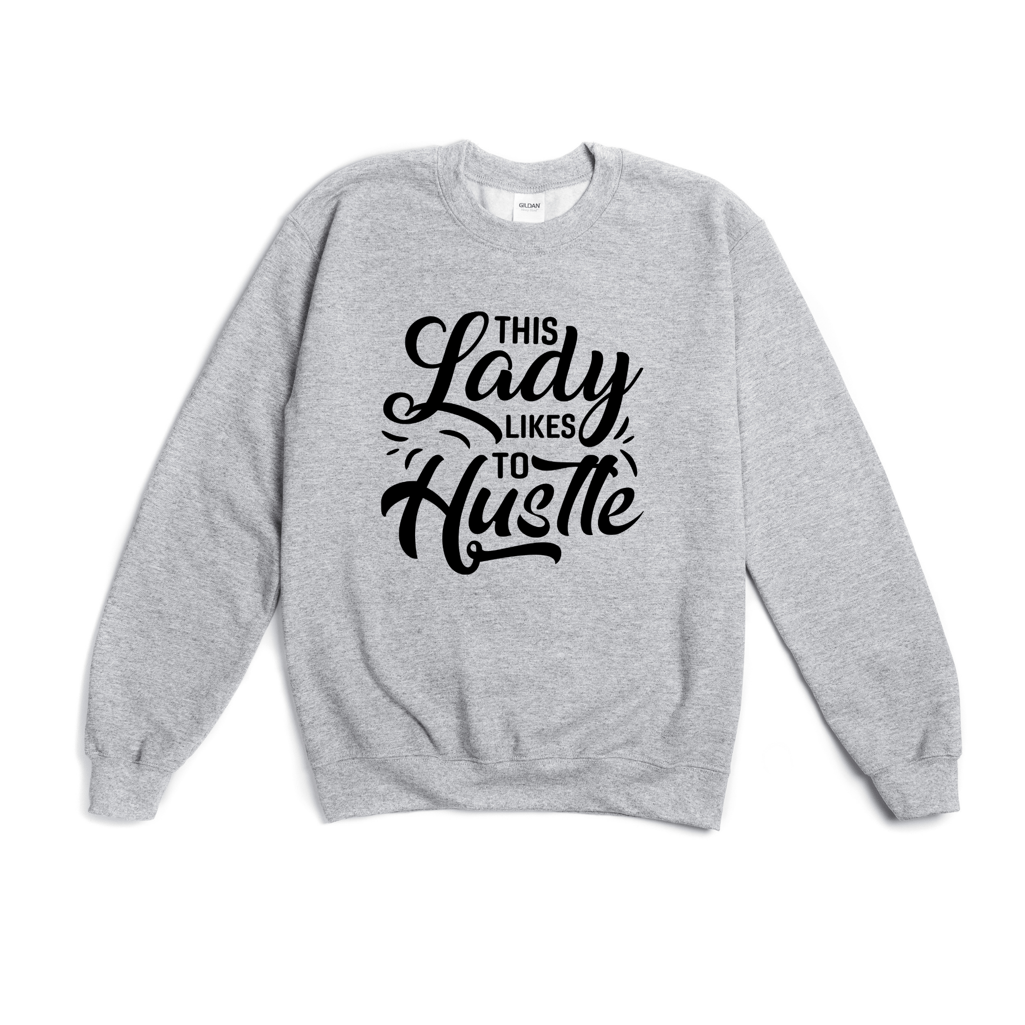 Simpli Sweatshirt S / Grey This Lady Likes to Hustle Jumper