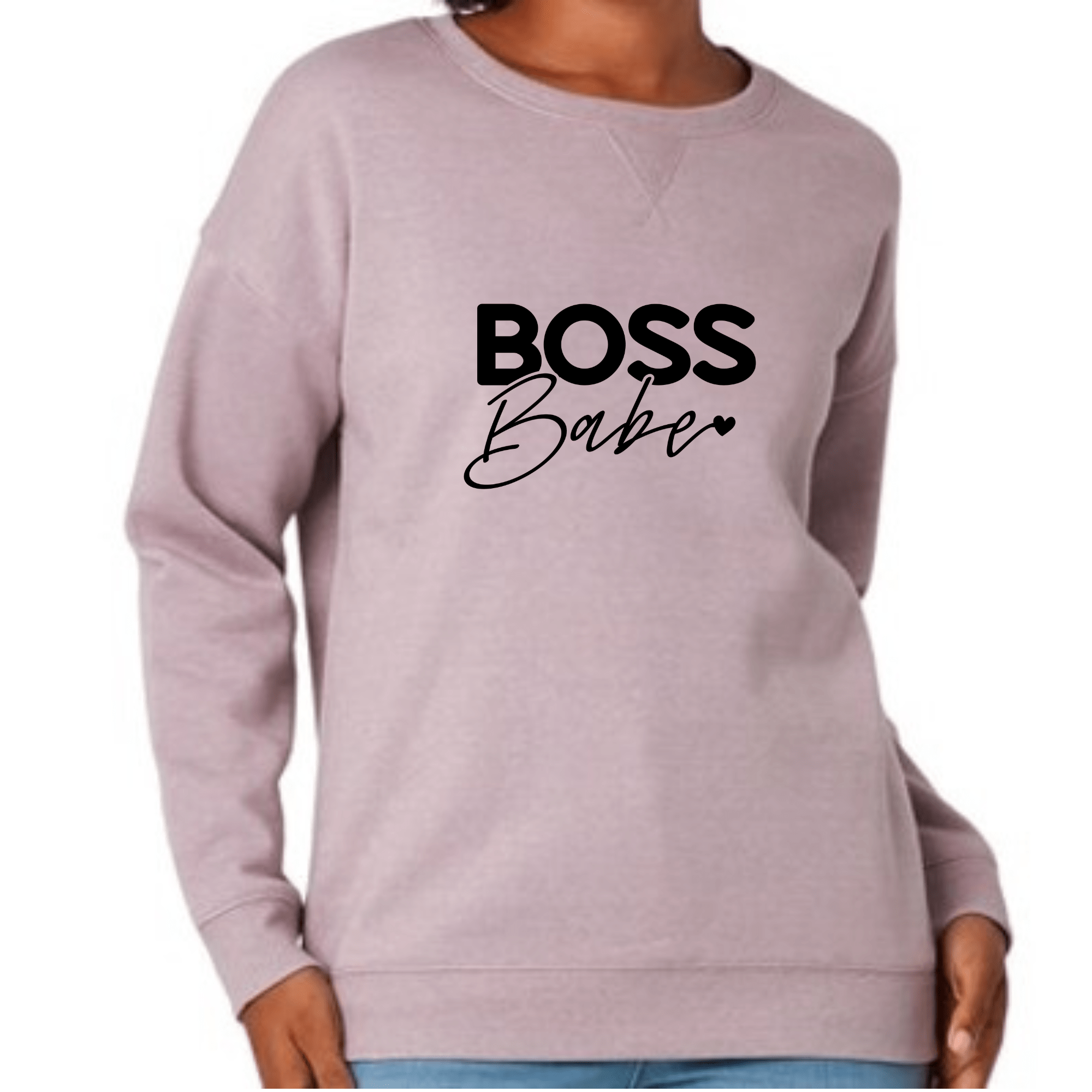 Simpli Sweatshirt S / Lilac Boss Babe Jumper