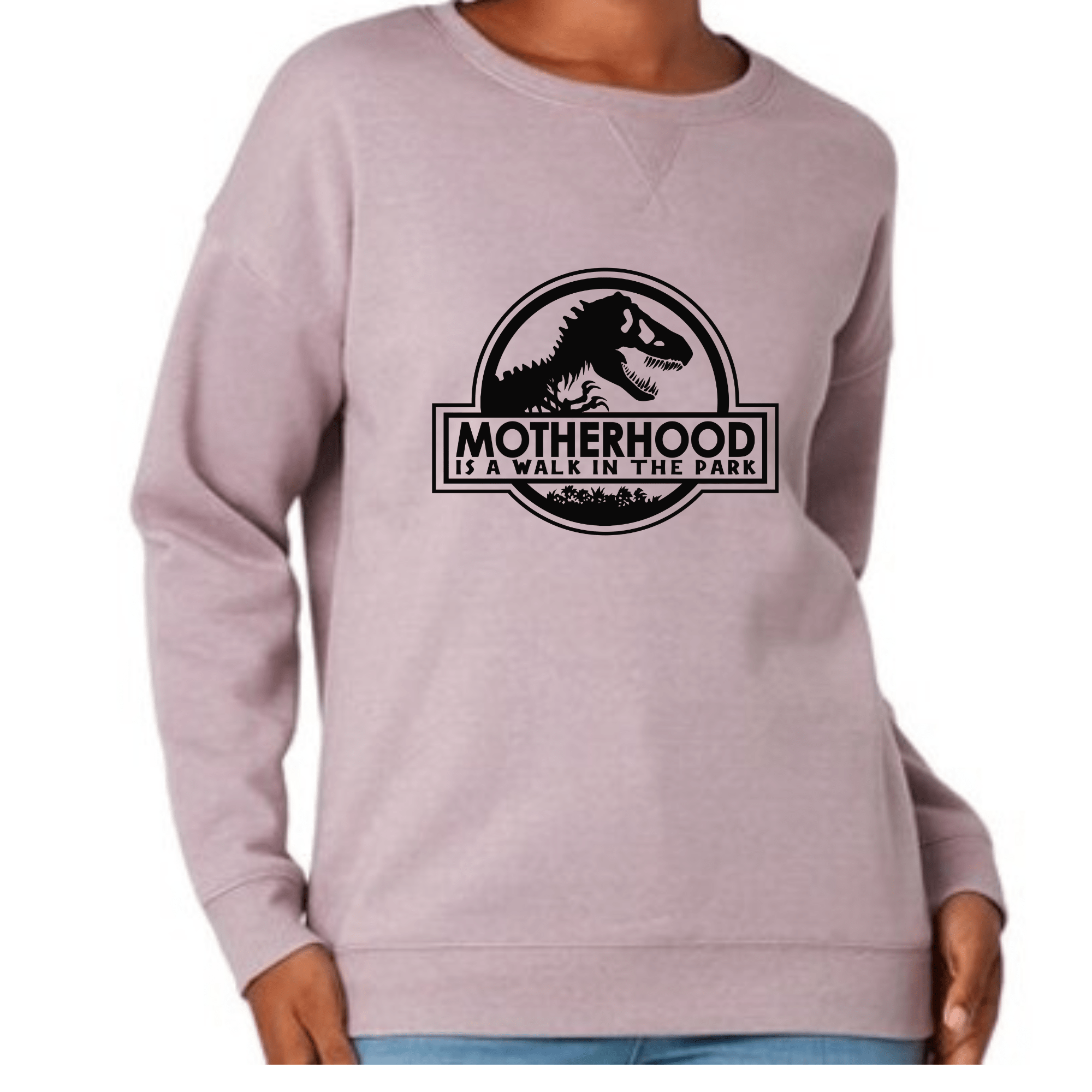 Simpli Sweatshirt S / Motherhood / Lilac Motherhood is a Walk in the Park Jumper