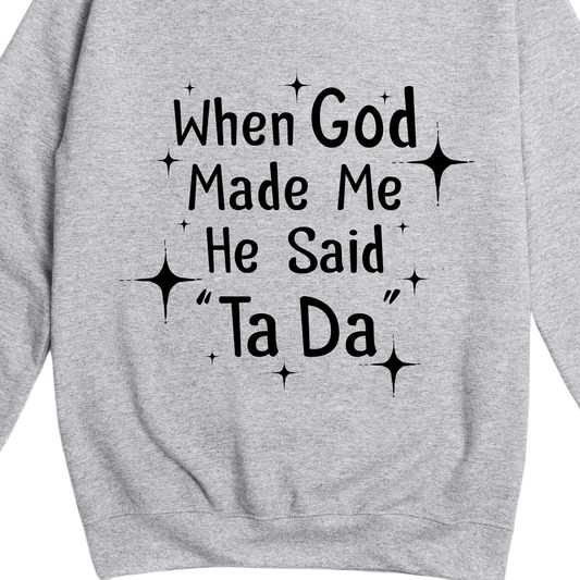 Simpli Sweatshirt When God Made Me Jumper