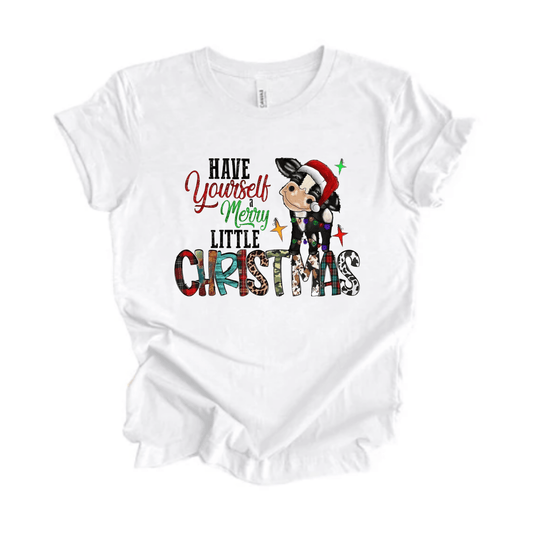 Simpli tshirt Christmas Cow Tshirt