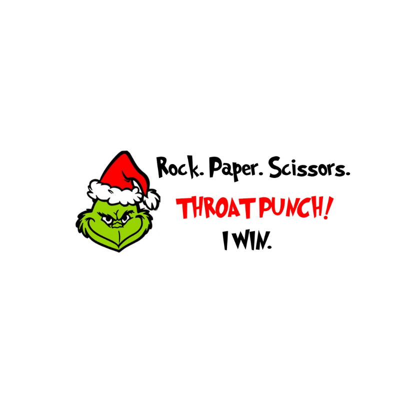 Simpli tshirt Grinch Paper Scissors Rock Tshirt