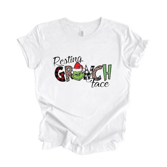 Simpli tshirt Resting Grinch Face Tshirt