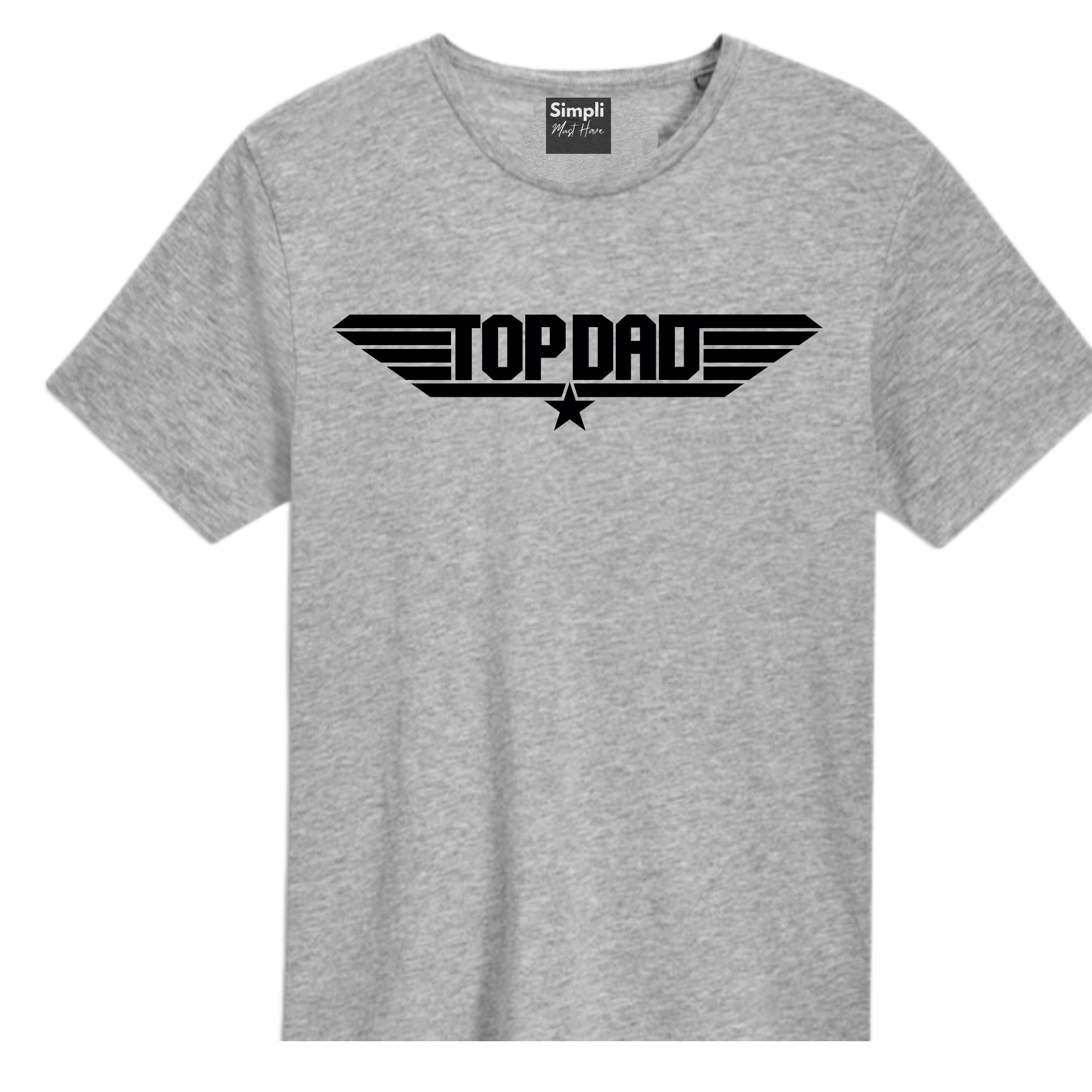 Simpli tshirt Top Dad Grey Tshirt